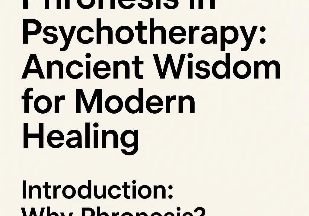 Phronesis in Psychotherapy: Ancient Wisdom for Modern Healing
